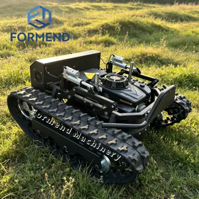 Low Vibration Remote Robotic Lawnmower Fuel Efficient 4 Stroke Loncin Gasoline Mower for Municipal Parks and Roadside Greening