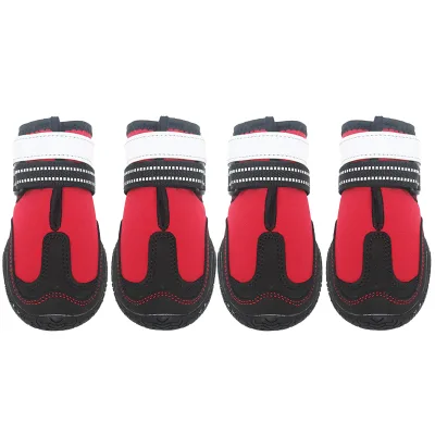 Hot Sale Little Guy Eco-Friendly Polyester Print Large Dog Winter Waterproof Shoes