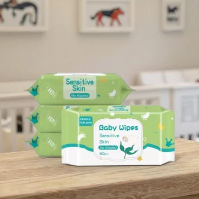 For BB Kitty OEM Wet Wipes Eco-Friendly Disposable Cleaning Baby Wipes for Baby & Feminine Makeup Removing Private Label Wet Wip