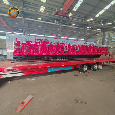 Hot Sale Portable Crazy Wave Carnival Game Amusement Park Miami Kids Ride on Truck With Trailer for Sale