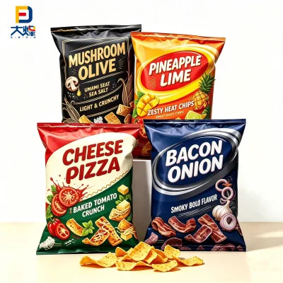Wholesale Potato Chip Roll Film Plastic Mylar OPP PE Food Grade Aluminum Foil Inside Heat Seal Packaging for Chips Snack