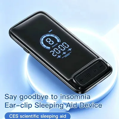 Digital Display CES Ear Clip Sleep Aid CE FCC Certified for Full Container Overseas Wellness Goods Wholesale Export