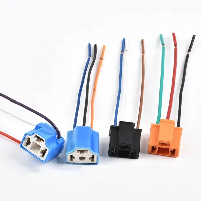 H4 Led Bulb Socket Female Adapter Connector for Headlight Fog Lamp Wire Wiring Harness Connector Sockets Bulb