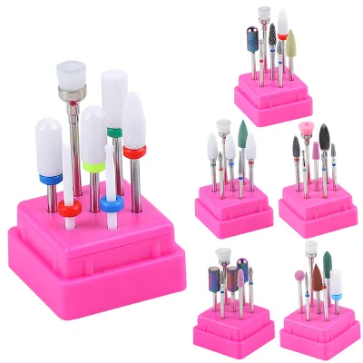 Ceramic & Tungsten Steel Alloy Grinding Head Set - Polishing Tools with Drill Bits & Brushes | Wholesale for Manicure Machines