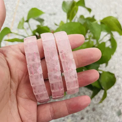 Natural Rose Quartz Bracelet for Women Jewelry Gift Healing Stone
