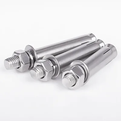 Hot-Dip Galvanized Expansion Anchor Bolt with Nut & Sleeve, DIN Standard for Concrete, Boxed