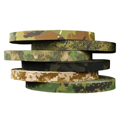 Custom Multicolor Multi-specification High Quality Web Belts Tactical Outdoor Woven Fabric Vest Parachute Webbing Binding Tape
