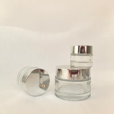 50g Glass Cosmetic Cream Container Jars Glass Face Cre clear Body Cream Jar