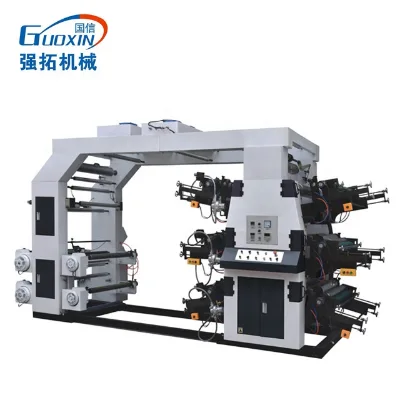 YT QTL Series 6 Colours Plastic / Polyethylene / Paper Flexo Printing Machine  Plastic Printing Machine