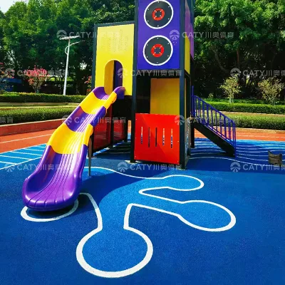 Eco-Friendly Anti-Slip Colored EPDM Granules Durable Rubber Plastic Material Shock Absorption Children's Playground