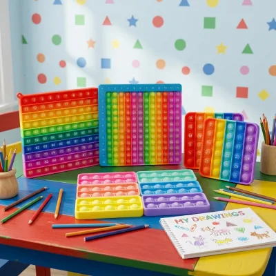 Silicone Educational Games Logical Thinking Math Counting Toys for Children Preschool Enlightenment Interactive Play Supplies