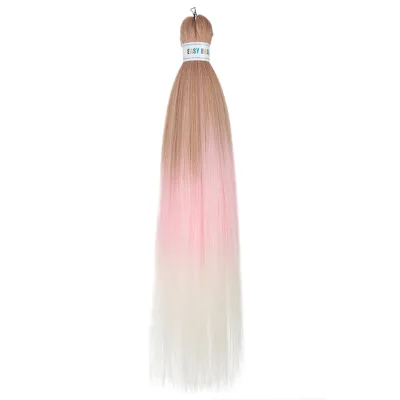 High Quality Ombre Two Color Three Color 26inch Braiding Hair Hot Water Shaping Pre Stretch Stretched Braided Hair