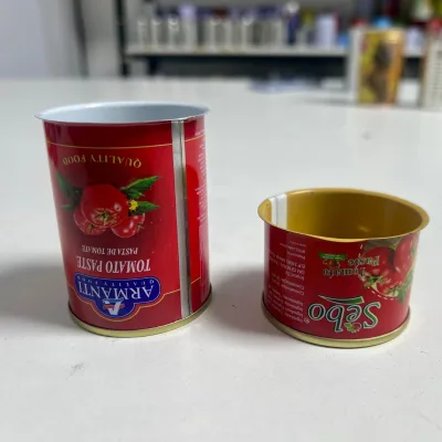 Easy Open End Tomato Paste Tin Can Food Grade Metal Packaging Manufacturer