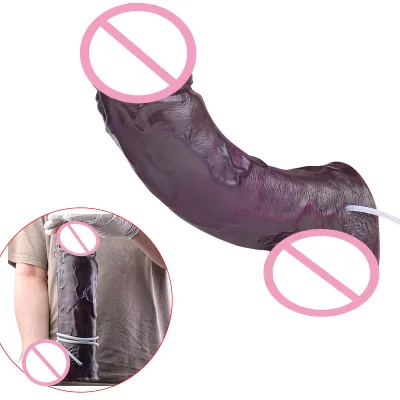FAAK 13.44 Inch Large Realistic Squirting Dildo Medical Grade Dual Density Silicone Strong Suction Cup Adult Toy Dropshipping
