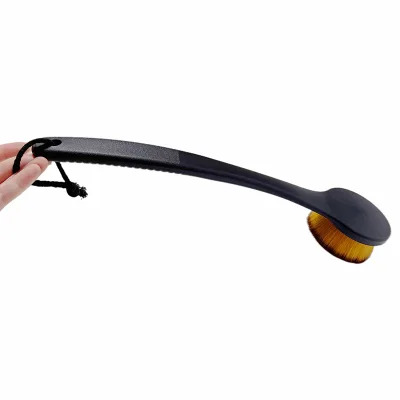 Heat-Tipped Long Curved Lotion Applicator Brush