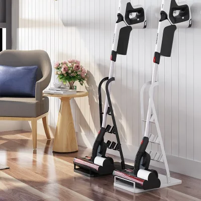 NEW Convenience Metal Household Organizer Living Room Tilting Mop Broom Vacuum Cleaner Stand Holder Storage Rack Bracket Shelves