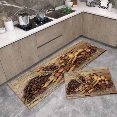 Home Cooking Space Washable Absorbent Runner Rug With Soft Plush Texture for Sink Side Standing and Daily Cleaning Tasks