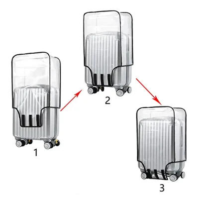 20'' 22'' 24'' 26 '' 28'' 30'' 32'' Clear PVC Suitcase Cover Protectors Luggage for Wheeled Maletas De Viaje Con Ruedas Grandes