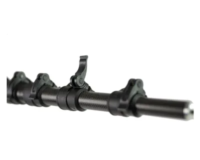 Portable Carbon Telescopic Mount Light Mast Poles with Clamps/Remote Outdoor Solar Battery Powered Composite Telescopic Pole