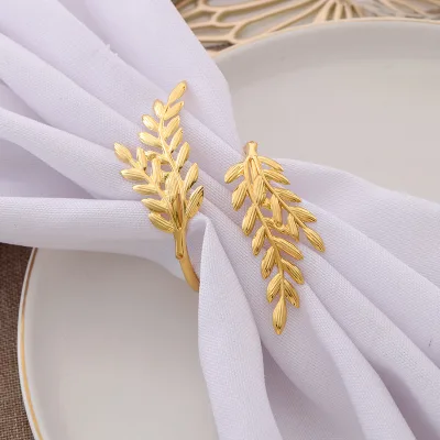 Bell Napkin Ring Metal Electroplated Eco-Friendly Durable Stocked American Style Christmas Table Napkin Clasp