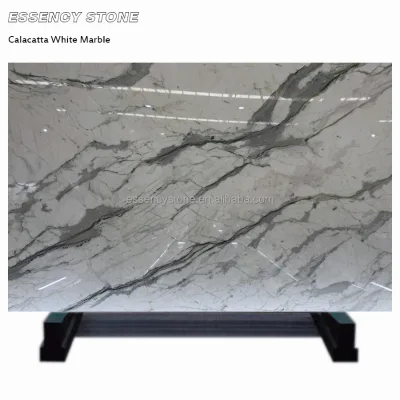 Modern Design Natural Polished Arabescato Corchia Extra Marble Calacatta Bianco White Marble Console Table Countertop 1 Year