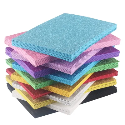 Shiny Lightcolored Sponge Paper Foam for Kindergarten Handicraft with High Water Absorption (750%-2000%) and China Origin