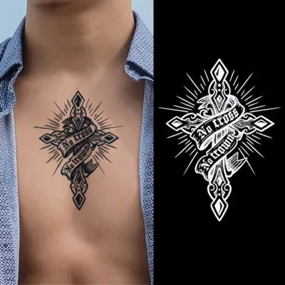 Custom Temporary Semi Permanent Tattoo for Men Design Fashion Herbal Tattoo Body Art Fashion Body Makeup Tattoo Sticker