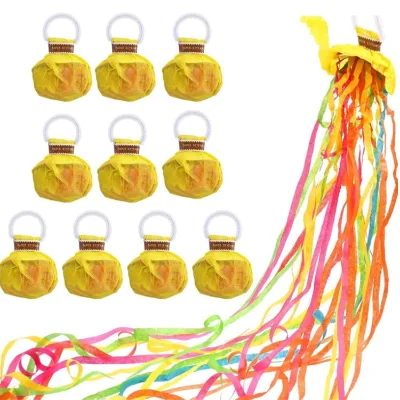 30 Ribbons Party Streamers Poppers for Birthday Colorful Festival Celebration Favors Baby Shower Wedding Graduation Streamers