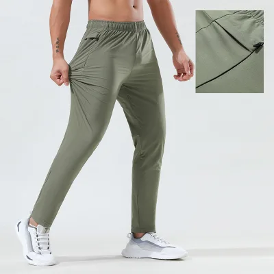 Lulu Sports Quick Drying Pants Men's Summer Loose Outdoor Running Fitness Yoga Leisure Training Pants for Men
