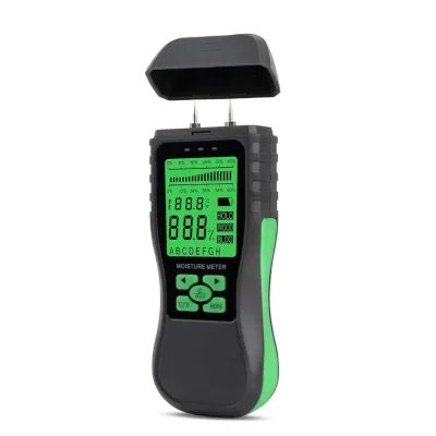 GTE HY16B 2Pins Digital Backlight Large LCD Display 2-in-1 Wood Building Needle Moisture Meter Industrial Use 1 Year Warranty