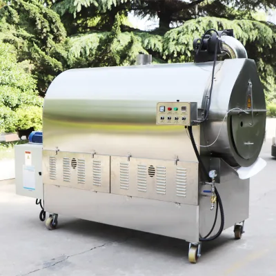 Cocoa Bean Roaster Machine with Big Cooling Tray Capacity 30-500kg Per Drum Electric Heating Type