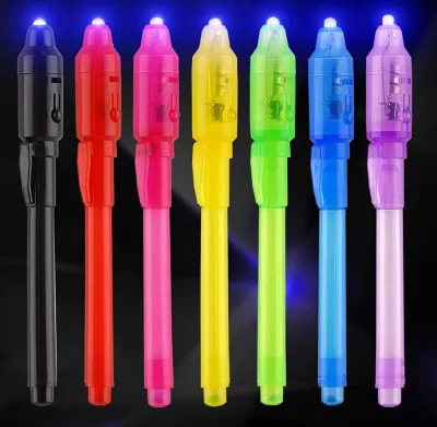 High Quality Custom Multi-function UV LED Pen Magic LED Pens for Invisible Writing