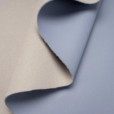 Stock 1.7mm Thick Fine Grain Plain Texture Coated Backing PVC Leather Synthetic Leather for Bag Handbag Leather Crafts