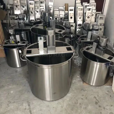 Stainless Steel Bucket Pot Stirring Machine, Fully Automatic Commercial Mixer for Bean Paste, Jujube Paste, and Jelly