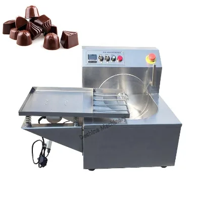 Multi-Functional 8kg Per Hour Small Chocolate Tempering Melting Coating Machine