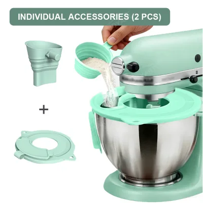 OEM Stand Mixer Attachment Series Anti-slip Mat with Mixing Head Storage OEM KitchenAid 4.5-5QT Flour Funnel Anti-scrape Ring