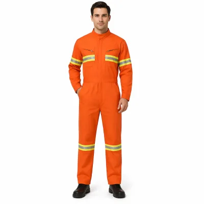 FR Clothing Manufacturer Custom Flame Resistant Coverall Twill Fabric OEM ODM Industrial Workwear