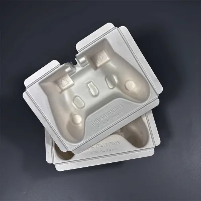 Factory Eco Friendly Wet Press Pulp Molding Packing Tray Packaging for Gamepad