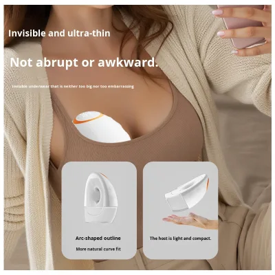 Wearable Integrated Electric Breast Pump Hands-Free Large Suction Invisible Milk Extractor Collector Lifetime Warranty