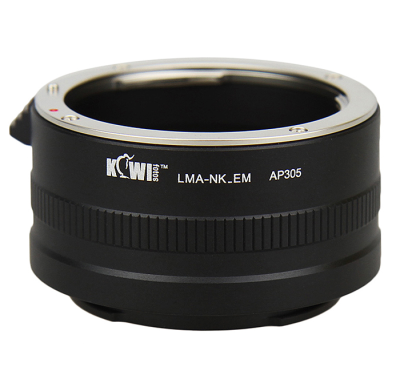 Kiwifotos Lens Mount Adapter LMA-NK_EM for Nikon F Mount Lens Onto Sony E-Mount NEX Camera Body