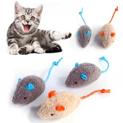 Irresistible Catnip Mouse Plush Toy Eco-Friendly Squeaky Realistic Soft Interactive Cat Toy Endless Chasing Chewing Durable