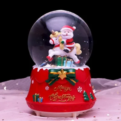 OEM wholesale resin Christmas concepts snowball home decor water globe Christmas snow globe