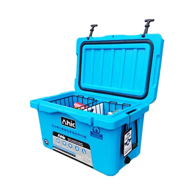 45 Quart Car Rotational Molded Insulated Ice Chest Box for Camping Fishing and Picnic