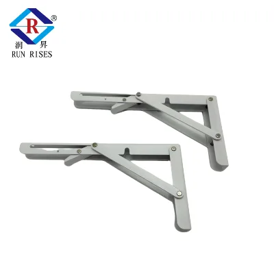 G18 Heavy-Duty Steel Folding Shelf Brackets Collapsible DIY Workbench Bracket for Kitchen & Workshop Space Saving Versatile Use