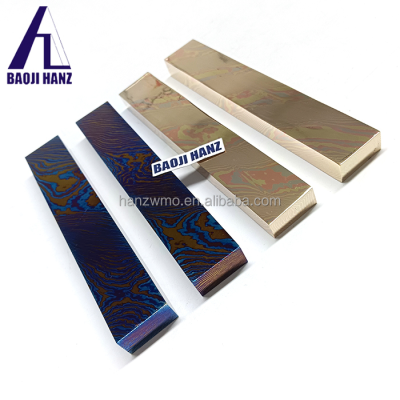 High Strength Damascus Mokuti Plate Billets for Knife Making