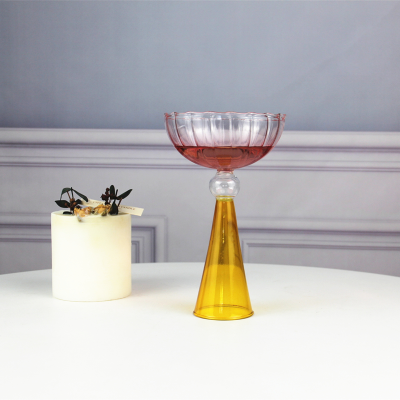Holiday Gift champagne Coupes Glasses Modern Style Colorful champagne Mini Glass for Party