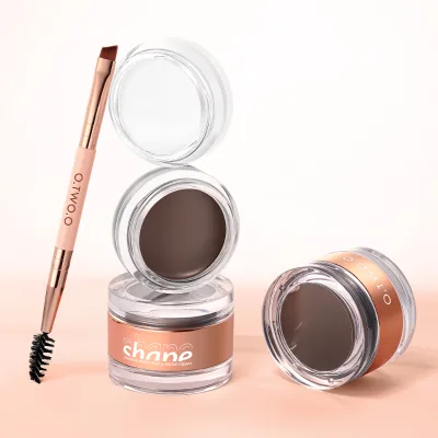 O.TWO.O Wholesale Long-Wear Hold 2-in-1 Eyebrow Enhancer Brow Wax and Brow Cream for Makeup