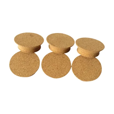 Multi-Size Round Transparent Cork Stopper for Coffee Wine Glass Bottles with Tea Sealing & Custom Logo Option Model YG-2426