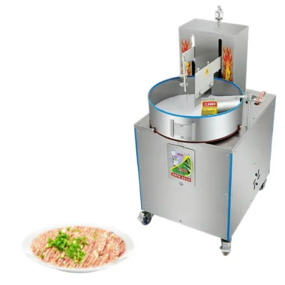 New Fully Automatic Double Blade Robot Meat Chopper Machine 40kg/h Beef & Vegetable Chopping Meat Cutter