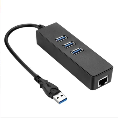 D1615 3-Port USB 3.0 Portable Data Center with 1 Gbps Ethernet Network Port Adapter